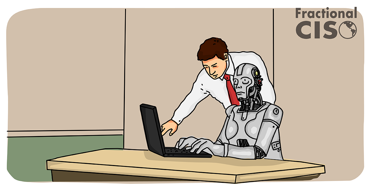 AI at work, guided by a human.